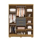 Guarda-roupa 6 Portas 3 Gavetas England Nature/alasca