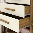 Guarda-roupa 6 Portas 3 Gavetas England Nature/champagne