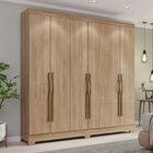 Guarda-roupa 6 Portas 3 Gavetas Gael Espresso Móveis Jequitib