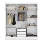 Guarda-roupa 6 Portas 3 Gavetas Lisboa Espresso Móveis Branco