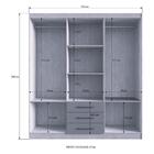 Guarda-roupa 6 Portas 3 Gavetas Oslo Multimóveis Vcr4149