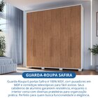 Guarda-roupa 6 Portas 3 Gavetas Safira 100% Mdf Branco Line/c