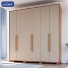 Guarda-roupa 6 Portas 3 Gavetas Safira 100% Mdf Cedro/duna