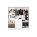 Guarda Roupa 6 Portas 3 Gavetas Tokio  Branco