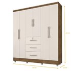 Guarda Roupa 6 Portas 3 Gavetas Tokio  Jequitiba/off-white