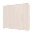 Guarda Roupa 6 Portas 3 Gavetas Viena Branco Camas Fênix