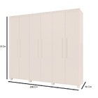 Guarda Roupa 6 Portas 3 Gavetas Viena Branco Camas Fênix