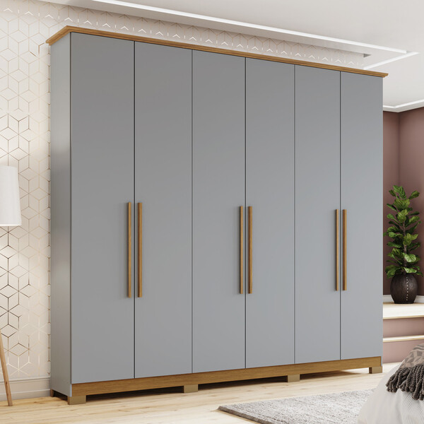 Guarda Roupa 6 Portas 3 Gavetas Vigo Henn