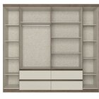 Guarda-roupa 6 Portas 4 Gavetas 100% Mdf 250cm X 230cm X 55cm