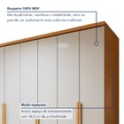 Guarda-roupa 6 Portas 4 Gavetas 100% Mdf Alonzo Amêndoa Clean