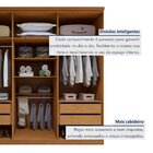 Guarda-roupa 6 Portas 4 Gavetas 100% Mdf Alonzo Com Espelho A
