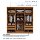 Guarda-roupa 6 Portas 4 Gavetas 100% Mdf Alonzo Com Espelho A