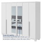 Guarda-roupa 6 Portas 4 Gavetas 100% Mdf Alonzo Com Espelho E