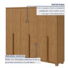 Guarda-roupa 6 Portas 4 Gavetas 100% Mdf Alonzo Com Pés