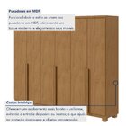 Guarda-roupa 6 Portas 4 Gavetas 100% Mdf Alonzo Com Pés