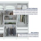 Guarda-roupa 6 Portas 4 Gavetas 100% Mdf Alonzo Com Pés