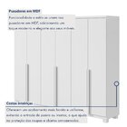 Guarda-roupa 6 Portas 4 Gavetas 100% Mdf Alonzo Com Pés