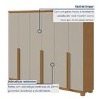 Guarda-roupa 6 Portas 4 Gavetas 100% Mdf Alonzo Com Pés Amênd