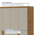 Guarda-roupa 6 Portas 4 Gavetas 100% Mdf Alonzo Com Pés Amênd