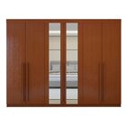 Guarda-roupa 6 Portas 4 Gavetas Bertha Com Espelho