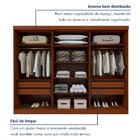 Guarda-roupa 6 Portas 4 Gavetas Bertha Com Espelho