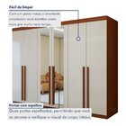 Guarda-roupa 6 Portas 4 Gavetas Bertha Com Espelho