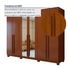 Guarda-roupa 6 Portas 4 Gavetas Bertha Com Espelho E Com Pés
