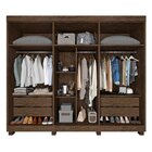 Guarda-roupa 6 Portas 4 Gavetas Coliseu Top Imop Móveis Wengu