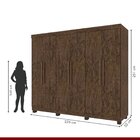 Guarda-roupa 6 Portas 4 Gavetas Coliseu Top Imop Móveis Wengu