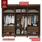 Guarda-roupa 6 Portas 4 Gavetas Coliseu Top Imop Móveis Wengu