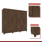 Guarda-roupa 6 Portas 4 Gavetas Coliseu Top Imop Móveis Wengu