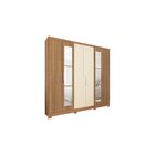 Guarda Roupa 6 Portas 4 Gavetas Com Espelho Chicago  Canelato