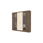 Guarda Roupa 6 Portas 4 Gavetas Com Espelho Chicago  Mocaccin