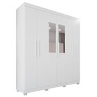 Guarda-roupa 6 Portas 4 Gavetas Com Espelho Com Pés Paris Esp