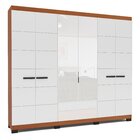 Guarda-roupa 6 Portas 4 Gavetas Com Espelho Lisboa Freijó/bra