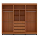 Guarda-roupa 6 Portas 4 Gavetas Com Espelho Lisboa Freijó/bra