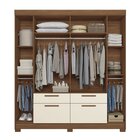 Guarda-roupa 6 Portas 4 Gavetas Com Espelho Mdp Guarapuava Ja