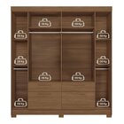 Guarda-roupa 6 Portas 4 Gavetas Com Espelho Mdp Guarapuava Ja