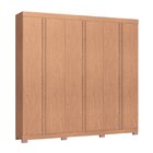 Guarda Roupa 6 Portas 4 Gavetas Eros 100% Mdf Cedro