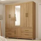 Guarda Roupa 6 Portas 4 Gavetas Guarujá D02 Amendola Touch -