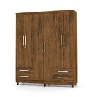 Guarda Roupa 6 Portas 4 Gavetas Line Vila Rica