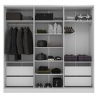 Guarda Roupa 6 Portas 4 Gavetas Logan Branco/olmo Italiano