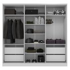 Guarda Roupa 6 Portas 4 Gavetas Logan Mambel Nozes/areia