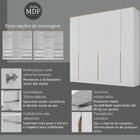 Guarda Roupa 6 Portas 4 Gavetas Logan Yescasa Branco/olmo Ita