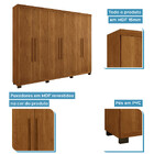 Guarda Roupa 6 Portas 4 Gavetas Master Benetil