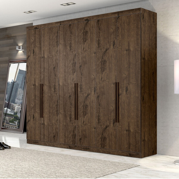 Guarda Roupa 6 Portas 4 Gavetas New Monumental Zanzini