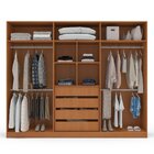 Guarda Roupa 6 Portas 4 Gavetas Porto Freijó/creme