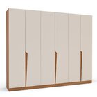 Guarda Roupa 6 Portas 4 Gavetas Porto Freijó/creme