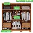 Guarda-roupa 6 Portas 4 Gavetas Sevilha Prime Cinamomo/off/ci