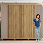 Guarda Roupa 6 Portas 4 Gavetas Suburban Ripado Espresso Móve